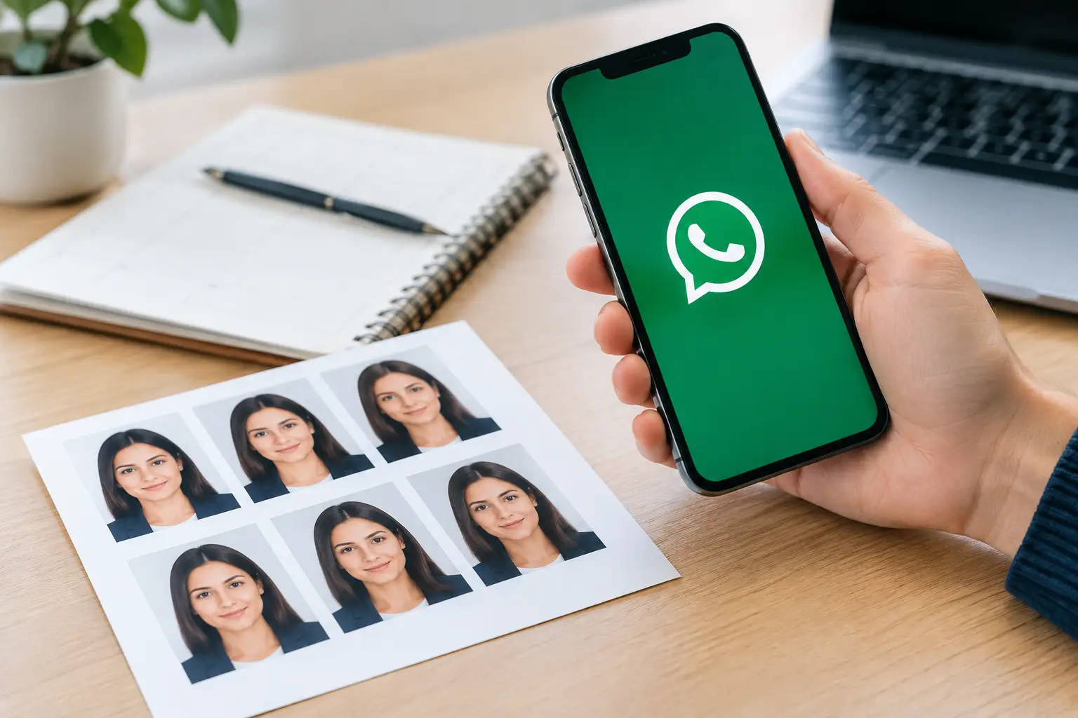Foto carnet con WhatsApp: agenda sin errores