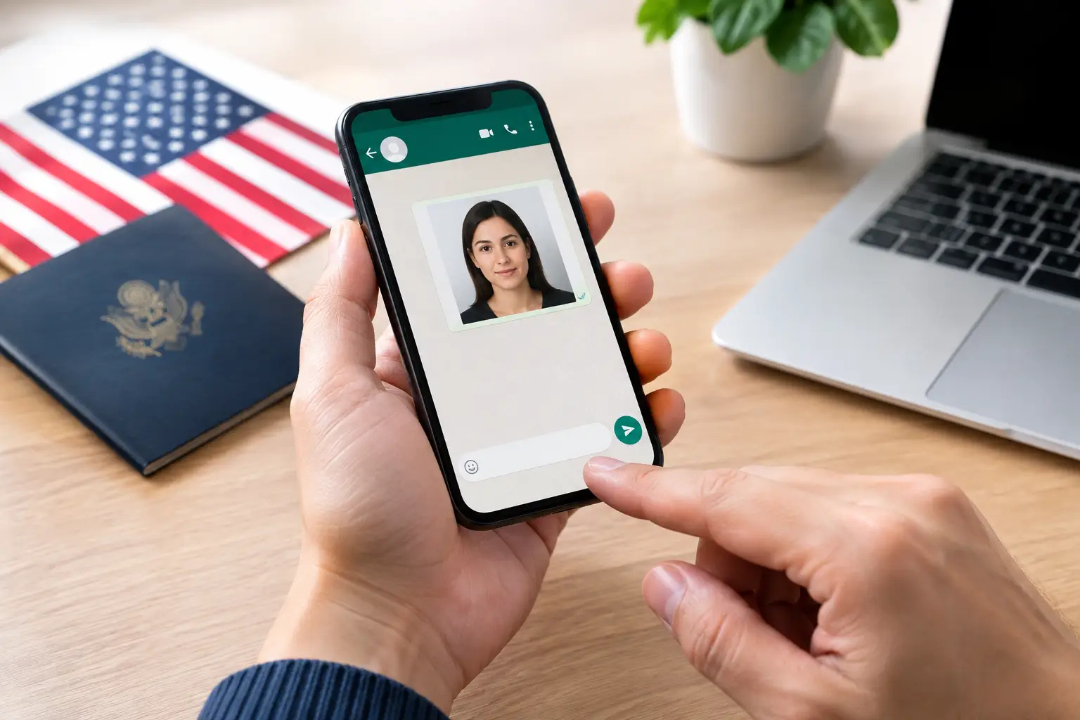 Foto visa americana por WhatsApp: qué debes saber